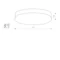 KASAI Lampada da soffitto 32cm 2x40W IP20 acciaio spazzolato