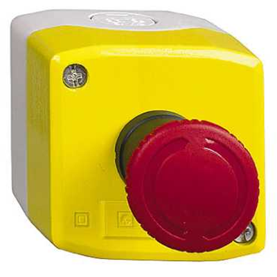 Kaseta z przyciskiem awaryjnym (śr. 40mm), czerwonym, 2NZ