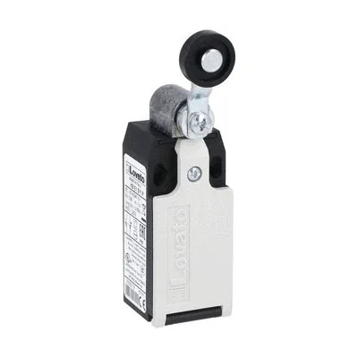 KBE1S02 K series limit switch, 2NC snap action contacts. Plastic roller.