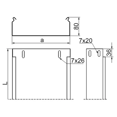 KBJ100H80/3 Tablettblechdicke - 1 mm