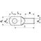 KCS 12-95 tubular ring terminal
