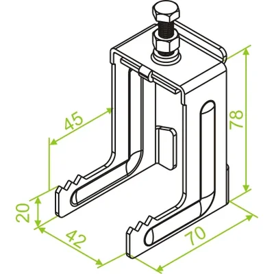 KDDS I-Träger-Klemme