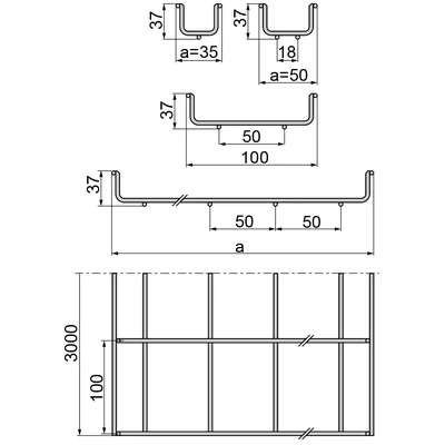 KDS100H35/3E Mesh tray