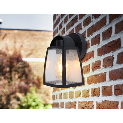 KELSEY Outdoor wall lamp black