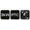 Керамічний електричний нагрівач PTC потужністю 3 кВт