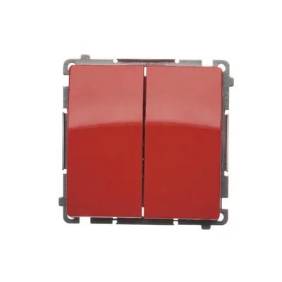 Kerzenschalter (Modul) 10A 250V rote Schraubklemmen