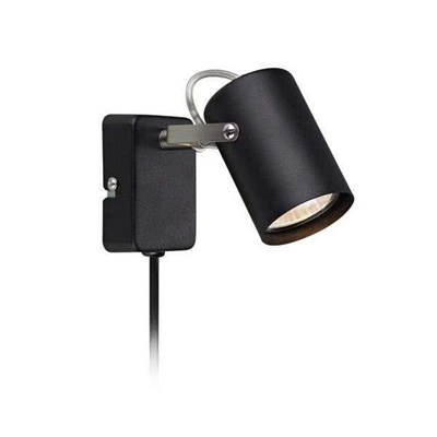 KEY Schwarze Wandleuchte