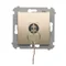 Key switch momentary button (module) 2-position 0-I N/O contact 5 A 230V 0 gold (metallic)