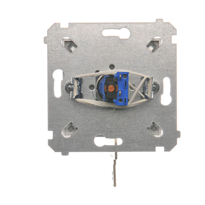 Key switch momentary button (module) 2-position 0-I N/O contact 5 A 230V 0 silver (metallic)