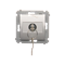 Key switch momentary button (module) 2-position 0-I N/O contact 5 A 230V 0 silver (metallic)