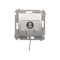 Key switch momentary button (module) 2-position 0-I N/O contact 5 A 230V 0 silver (metallic)