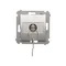 Key switch momentary button (module) 2-position 0-I N/O contact 5 A 230V 0 silver (metallic)