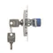 Key switch momentary button (module) 2-position 0-I N/O contact 5 A 230V 0 silver (metallic)