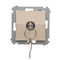 Key switch momentary button (module) 2-position 0-I N/O contact 5 A 230V. The key can only be removed in the 0 cream position