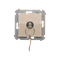 Key switch momentary button (module) 2-position 0-I N/O contact 5 A 230V. The key can only be removed in the 0 cream position
