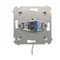 Key switch momentary button (module) 2-position 0-I N/O contact 5 A 230V white