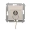 Key switch momentary button (module) 2-position 0-I N/O contact 5 A 230V white