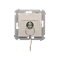 Key switch momentary button (module) 2-position 0-I N/O contact 5 A 230V white