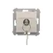 Key switch momentary button (module) 2-position 0-I N/O contact 5 A 230V white