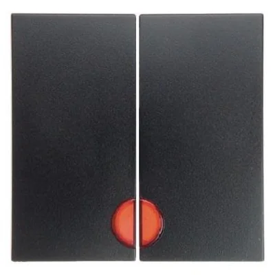 Keycaps with red lens, anthracite