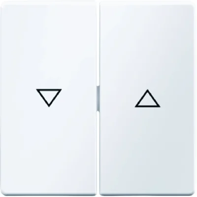 Keys printed with the "arrow" symbol, snow white, velvet