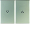 Keys printed with the "arrow" symbol, stainless steel
