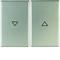 Keys printed with the "arrow" symbol, stainless steel