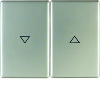 Keys printed with the "arrow" symbol, stainless steel