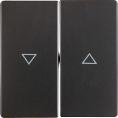 Keys printed with the symbol "arrow" anthracite, velvet