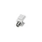 Keystone adapter with F connector, white ALANTEC