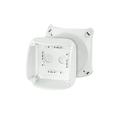 KF 0400 H Box for outdoor installation, grey, IP 66/IP 67, 104x104x70, without embossing, without terminals