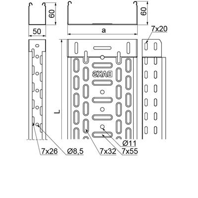 KGJ500H60/3 Tablettblechdicke - 1 mm