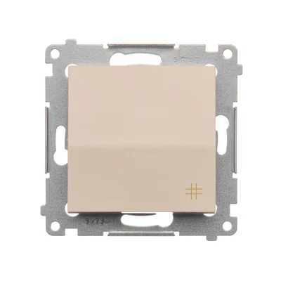 Хрестовий роз'єм (модуль) 10А 250В швидкороз'єм крем