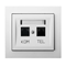 KIER Computer and telephone socket RJ 45 white