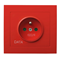 KIER DATA single earthed socket with shutters for current paths
