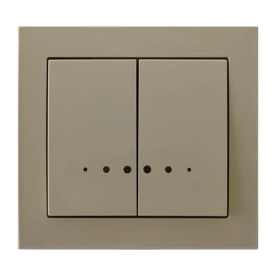 KIER Double interrupteur, chandelier avec rétro-éclairage