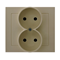 KIER Double socket without earthing beige