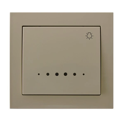 KIER Interruptor normalmente abierto "luz", beige