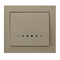 KIER Interruttore unipolare con retroilluminazione, beige