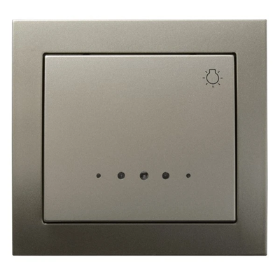 KIER "Light" closing switch with blue satin light backlight