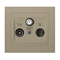 KIER Pass-through socket RTV-SAT beige