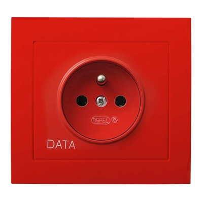 KIER Presa singola con messa a terra DATA