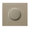 KIER Push-turn dimmer adapted to incandescent and other loads. Beige