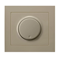 KIER Push-turn dimmer adapted to incandescent and other loads. Beige