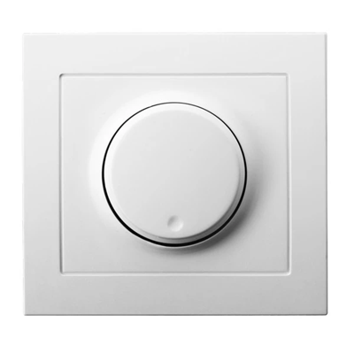 KIER Push-turn dimmer adapted to incandescent and white loads