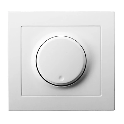 KIER Push-turn dimmer adapted to incandescent and white loads