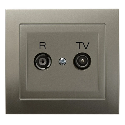 KIER RTV end socket light satin