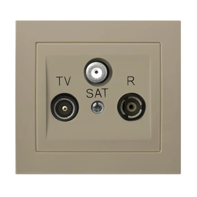 KIER RTV-SAT socket beige