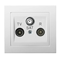 KIER RTV-SAT socket white