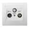 KIER RTV-SAT socket with two SAT outputs white